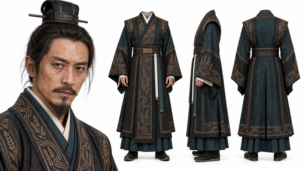 管仲礼服角色设定参考